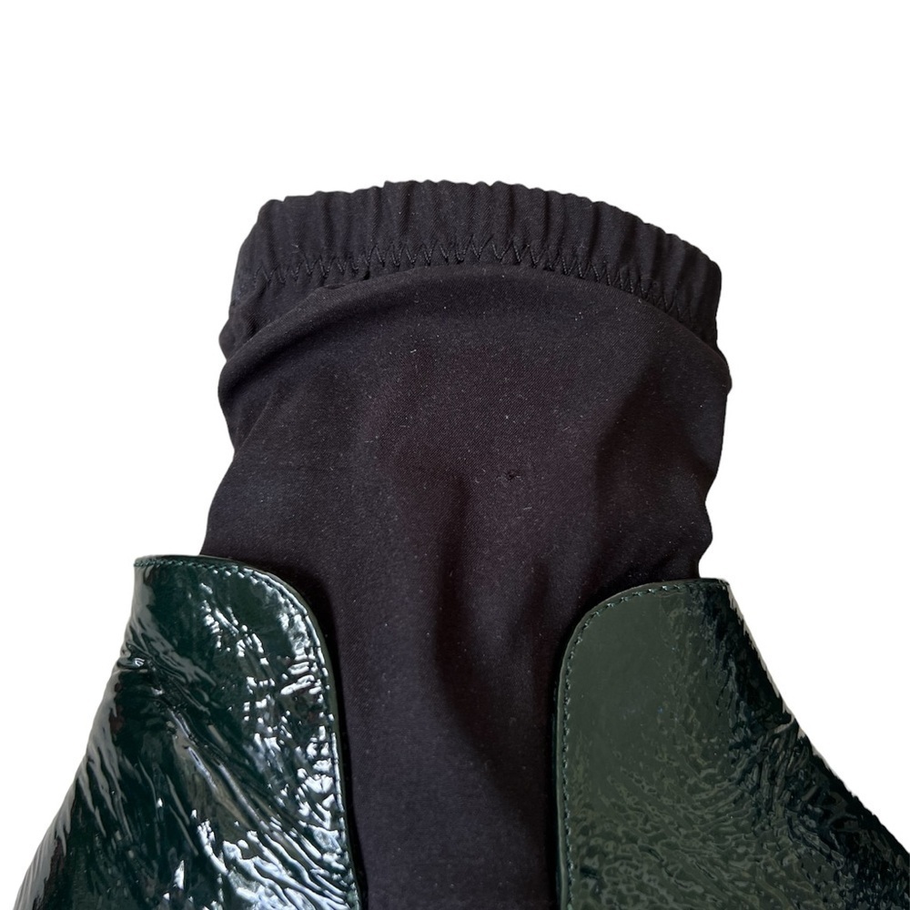 PALOMA BARCELO Boots Womens 7 37 Green / Black Jurua Kirk Sock Booties Chunky - Picture 9 of 10